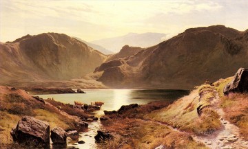 湖池の滝 Painting - イーズデール ターン ウェストモアランドの風景 シドニー リチャード パーシー